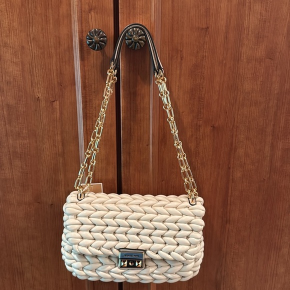 NWT MICHEAL KORS Tribeca Large Hand-Braided Shoulder Bag - Picture 3 of 13